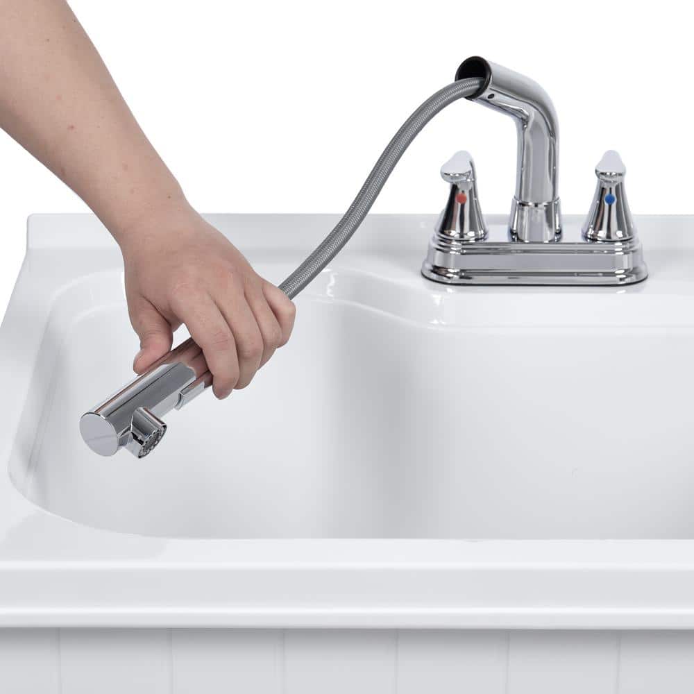 Presenza Shaker Laundry Cabinet Kit with Pull-Out Faucet