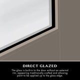 Steves & Sons 36 in. x 80 in. Legacy Series Full Lite Clear Glass Left Hand Outswing White Primed Fiberglass Prehung Front Door
