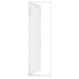 Steves & Sons 24 in. x 80 in. Premium Flush Primed White Left-Hand Outswing Steel Prehung Front Door with 4-9/16 in. Frame