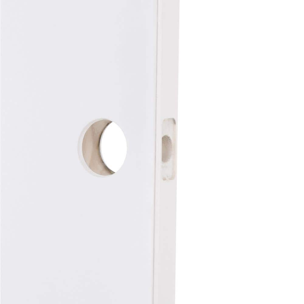 Steves & Sons 24 in. x 80 in. Premium Flush Primed White Left-Hand Outswing Steel Prehung Front Door with 4-9/16 in. Frame