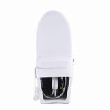 PROOX Elongated Smart Bidet Toilet, 1.28 GPF in White with Auto Functions and Heated Seat