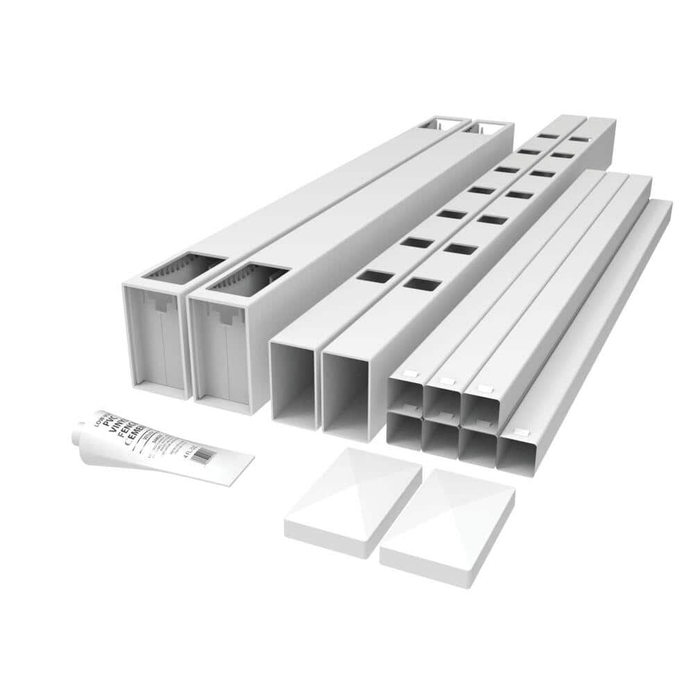 Bella Premier Series/Select 36 in. Vinyl Railing Gate Kit with Sq Bal White