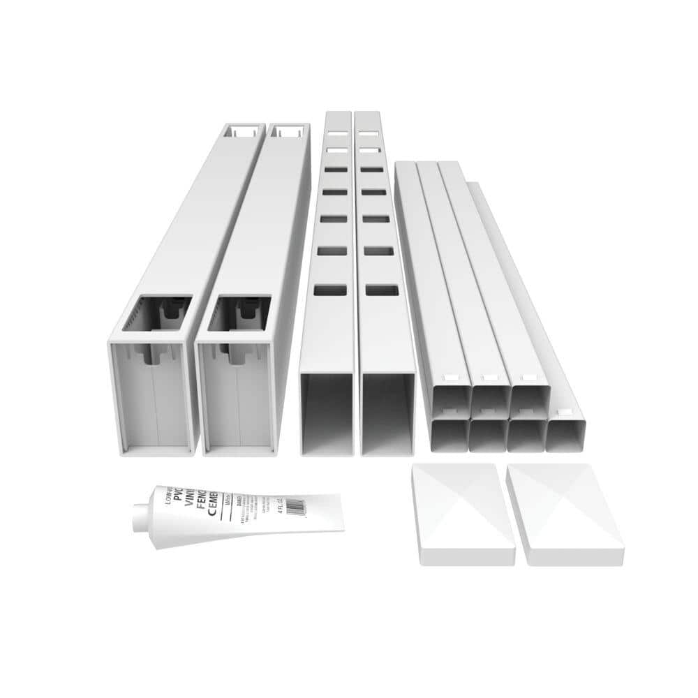 Bella Premier Series/Select 36 in. Vinyl Railing Gate Kit with Sq Bal White
