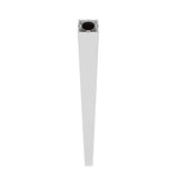 Column 5000 lbs., 5 in. x 108 in. White Square Post with Base