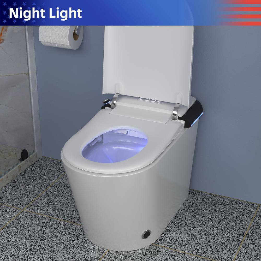 RAINLEX Elongated Smart Bidet Toilet with Heated Seat and Remote Control