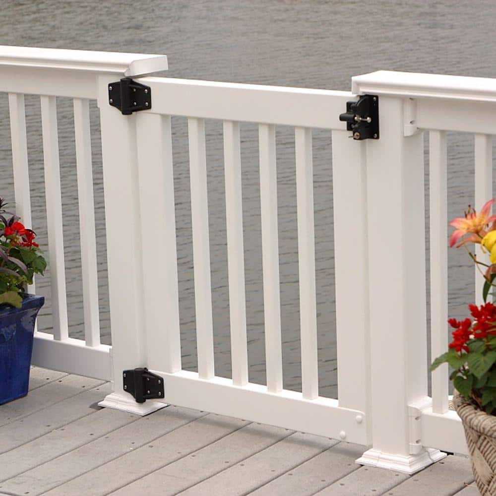 RDI 3 ft. Standard Gate Kit for Square Baluster Original Rail, Deck Rail, Porch Rail or Titan XL