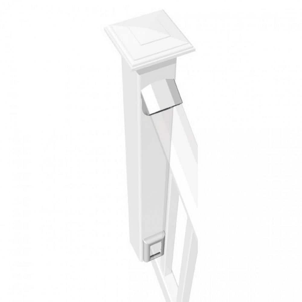 RDI Original Rail White Vinyl Stair Mounting Bracket Kit (2-Pair)