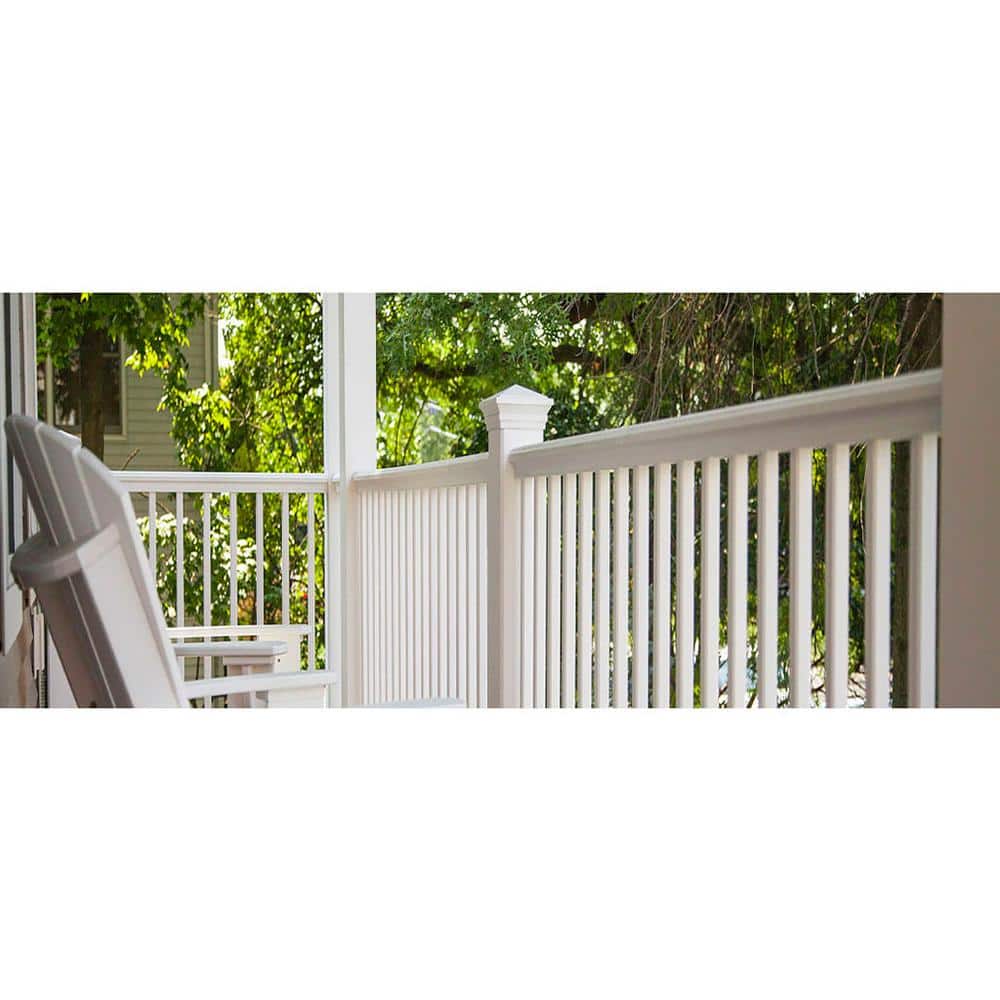 RDI 4 in. x 4 in. x 120 in. Vinyl Flat Design Post Wrap (4-Piece)