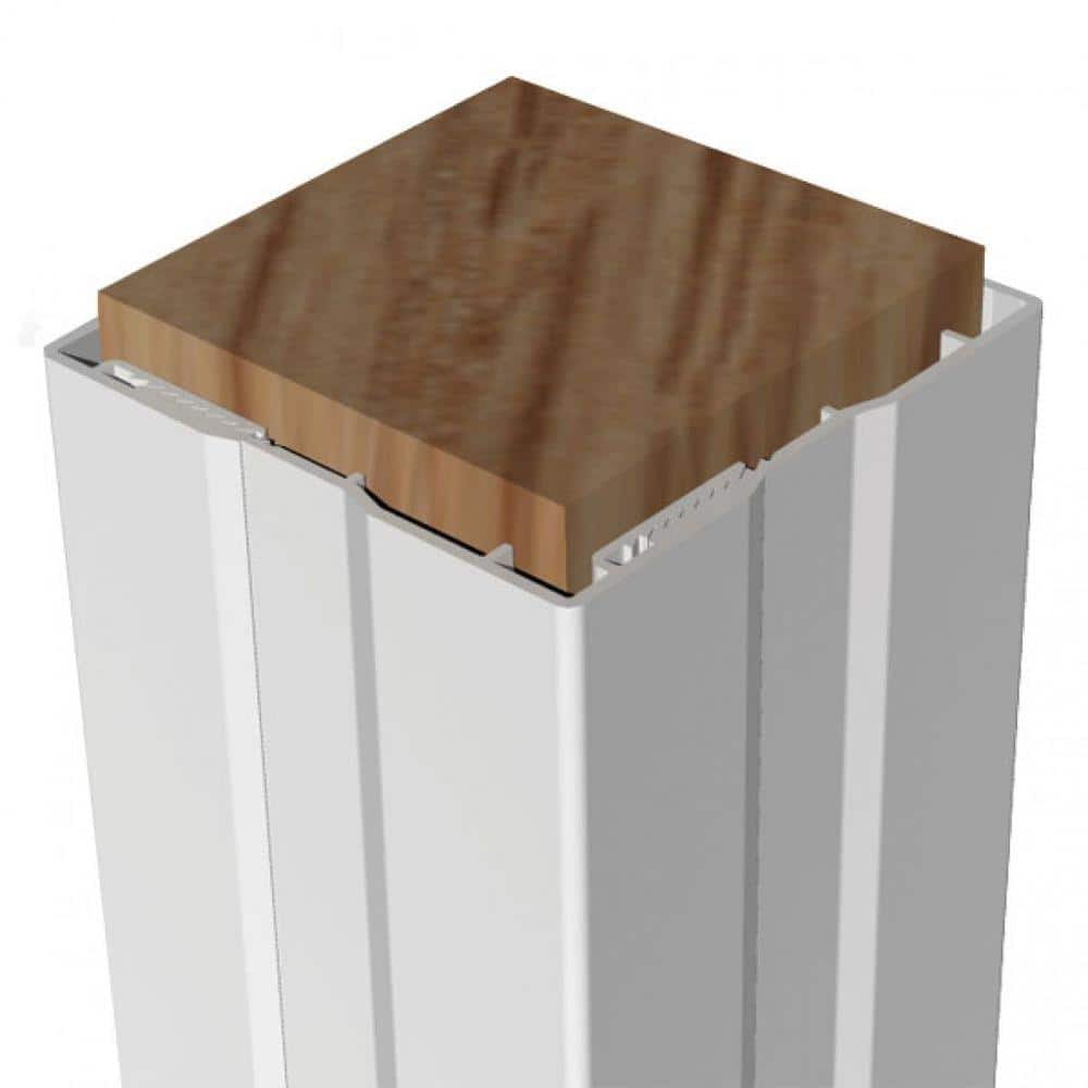 RDI 4 in. x 4 in. x 120 in. Vinyl Flat Design Post Wrap (4-Piece)