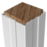 RDI Crossover 6 in. x 6 in. x 120 in. Vinyl Flat Design Post Wrap