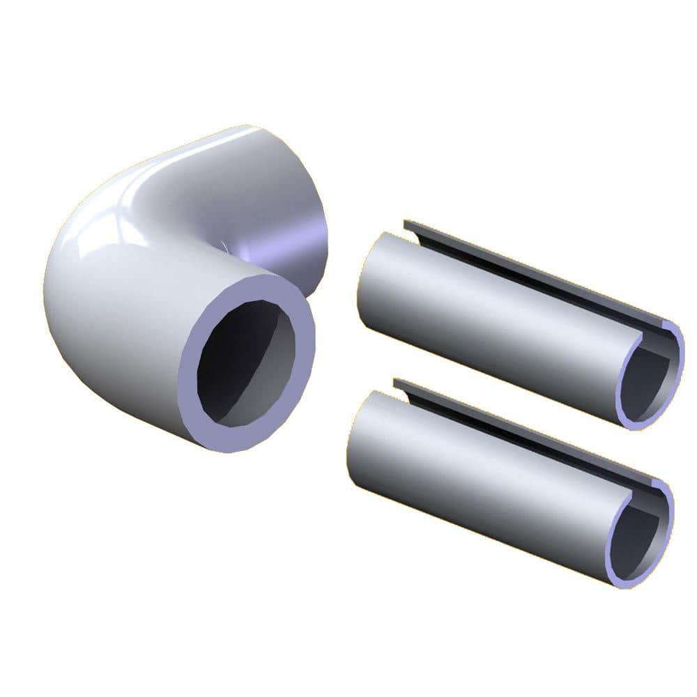 RDI White Handrail 90-Degree Corner