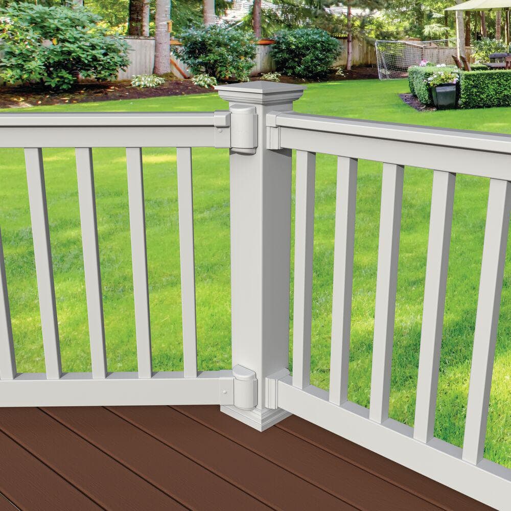 RDI T-Top Swivel Level to Angle Bracket Set in White (2 Top and 2 Bottom Brackets)