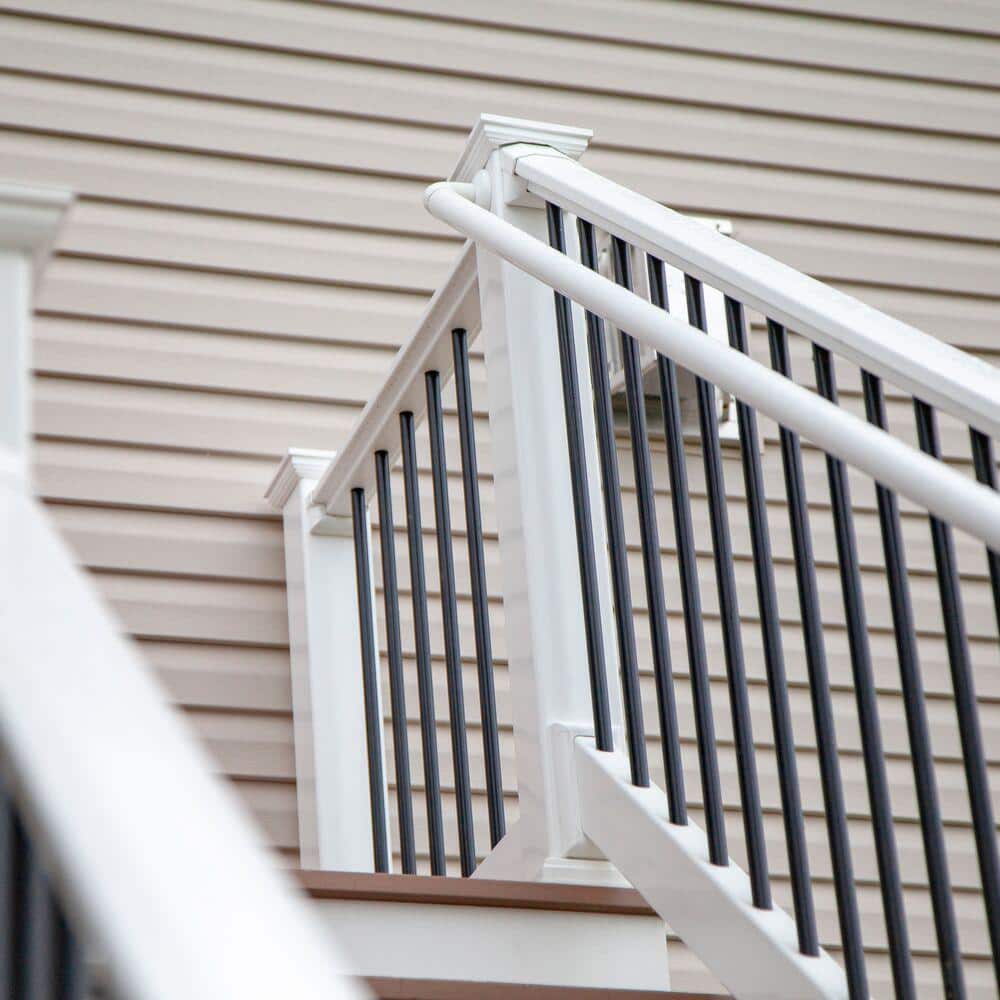 RDI 6 ft. x 36 in. H Endurance Vinyl Original Rail 32-Degree to 38-Degree Stair Rail Kit in White