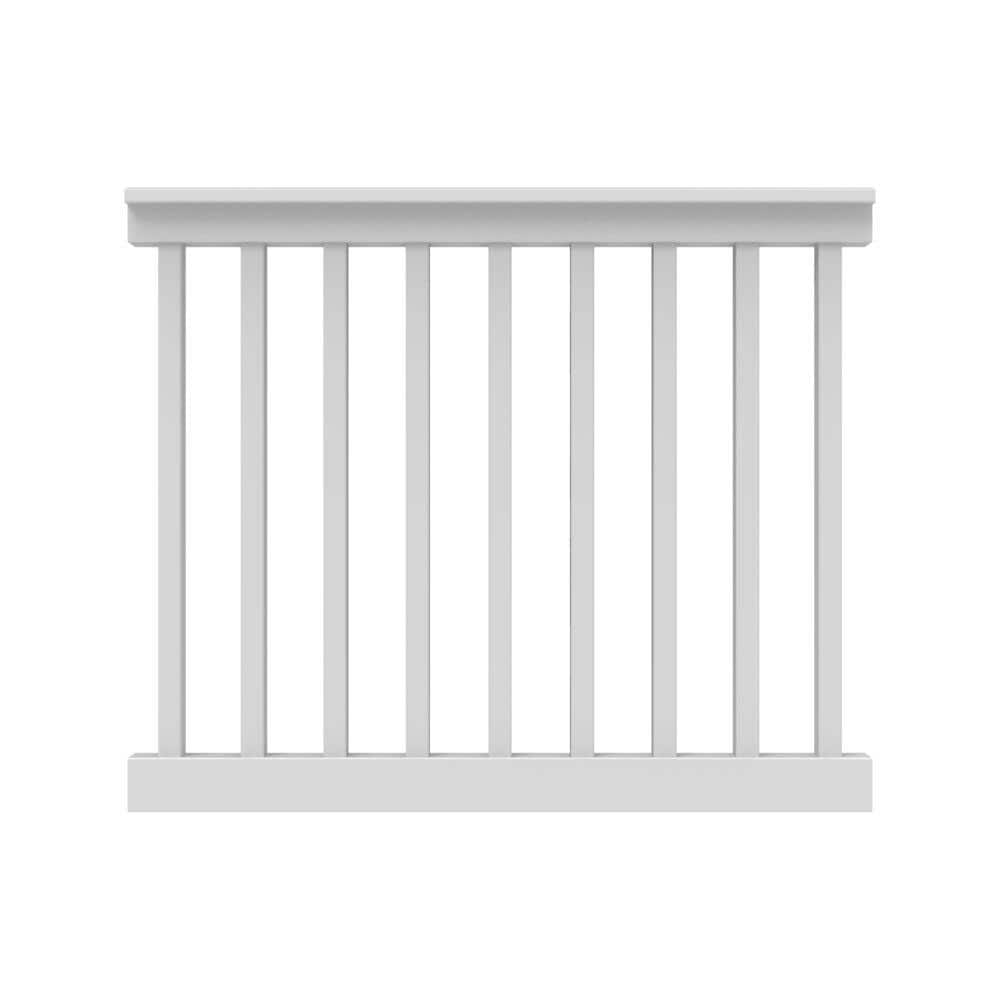 RDI Finyl Line 4 ft. x 42 in. H T-Top Level Rail Kit in White