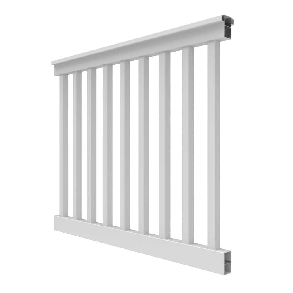 RDI Finyl Line 4 ft. x 42 in. H T-Top Level Rail Kit in White