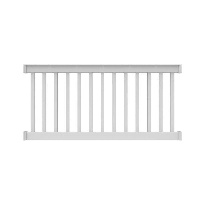 RDI Finyl Line 6 ft. x 36 in. H Deck Top Level Rail Kit in White