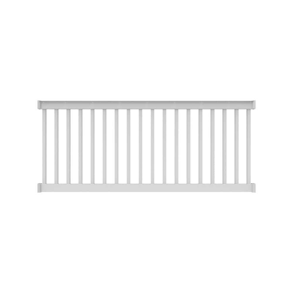 RDI Finyl Line 8 ft. x 42 in. H Deck Top Level Rail Kit in White