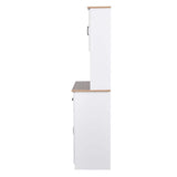 15.75 in. D × 23.62 in. W × 66.90 in. H Wood Kitchen Pantry Storage Cabinet with Doors, Drawer, Ready to Assemble, White