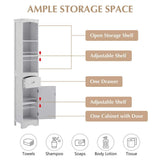 9.1 in. W x 13.4 in. D x 66.9 in. H in WHITE Plywood Ready to Assemble Diagonal Kitchen Cabinet