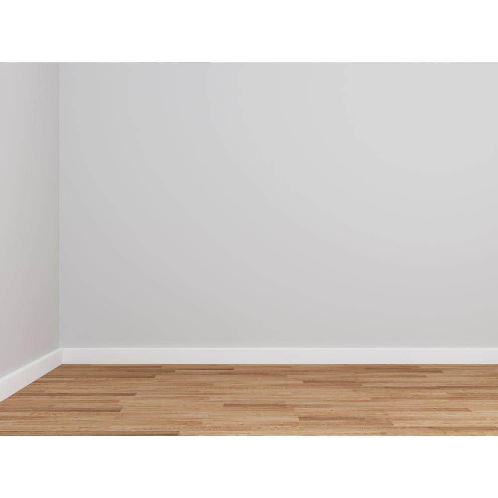 RESO RMB61 9/16 in. D x 5 1/2 in. W x 96 in. L Primed Finished 4-Sides FJ Pine Baseboard 3-Pieces per Box