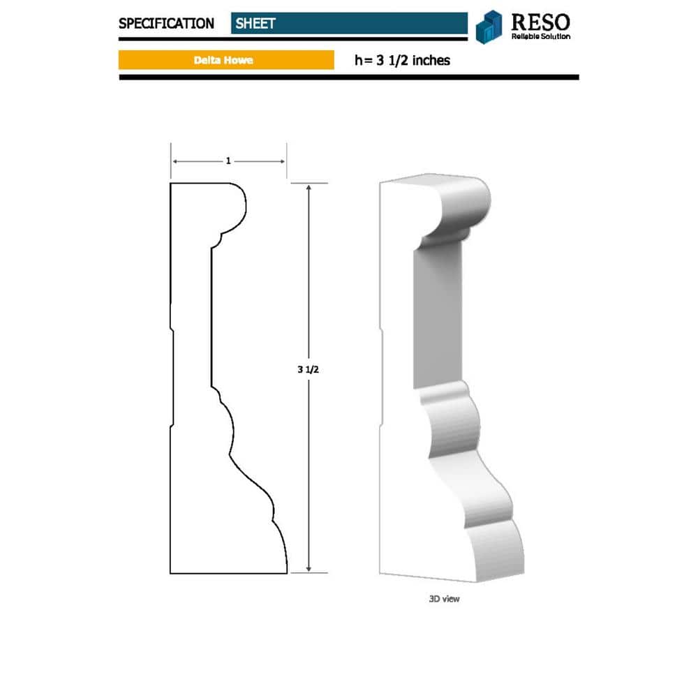 RESO RMC DEL 1 in. D x 3-1/4 in. W x 85 in. L Primed Pine Finger-Joined Casing Moulding 20-Piece 140 ft. Total