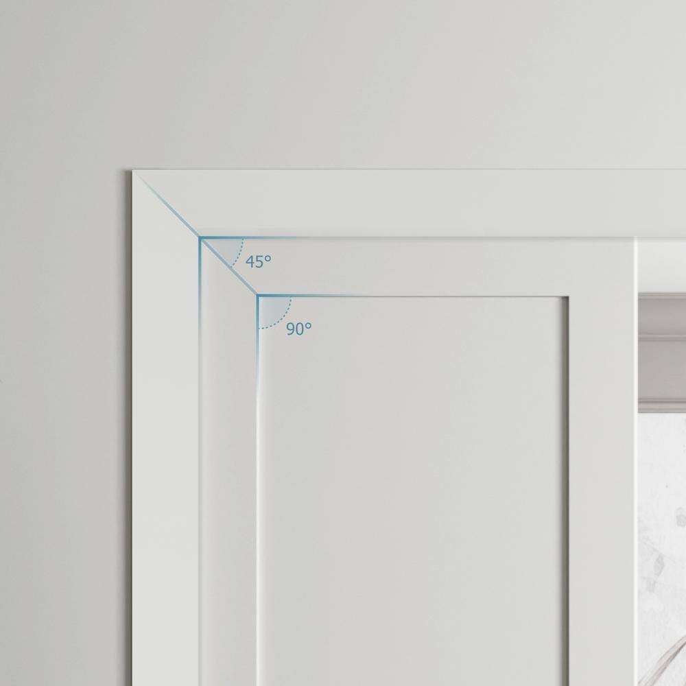 RESO RT 251 5/8 D in. x 2-1/2 W x 84 L in. Primed Pine Wood Finger-Joined Molding Casing for 36T in. Door Two Side