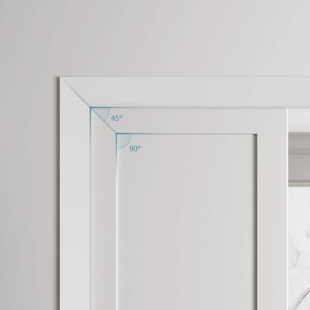 RESO RT 251 5/8 D in. x 2-1/2 W x 84 L in. Primed Pine Wood Finger-Joined Molding Casing for 48 in. Door Two Side