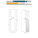 RESO RT 352 5/8 D in. x 3-1/2 W x 84 L in. Primed Pine Wood Finger-Joined Moliding Casing for 48 in. Door One Side