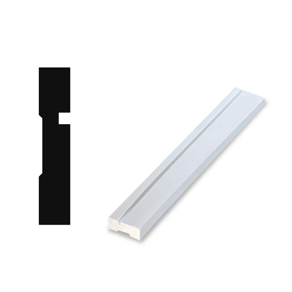 RESO RT 352 5/8 D in. x 3-1/2 W x 84 L in. Primed Pine Wood Finger-Joined Molding Casing for 56 in. Door Two Side