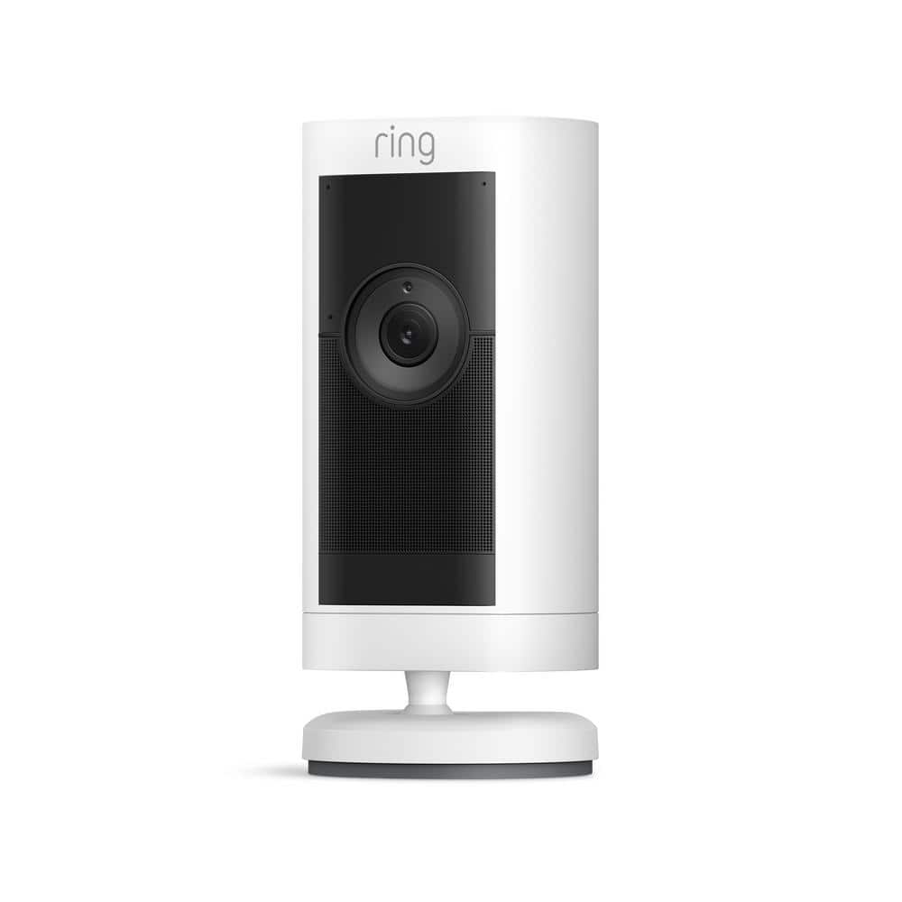 Ring Stick Up Cam Pro Battery Indoor/Outdoor Security Camera with 3D Motion Detection, HDR Video & Color Night Vision, White