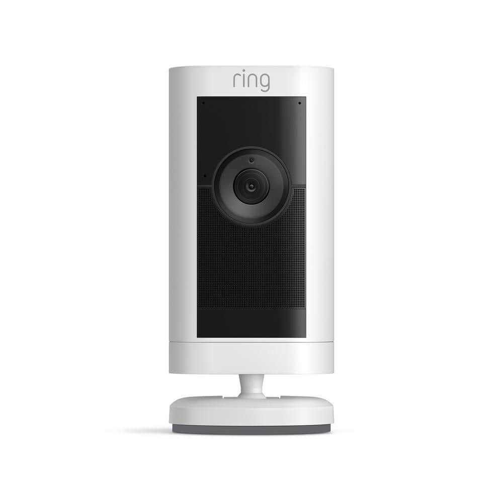 Ring Stick Up Cam Pro Battery Indoor/Outdoor Security Camera with 3D Motion Detection, HDR Video & Color Night Vision, White