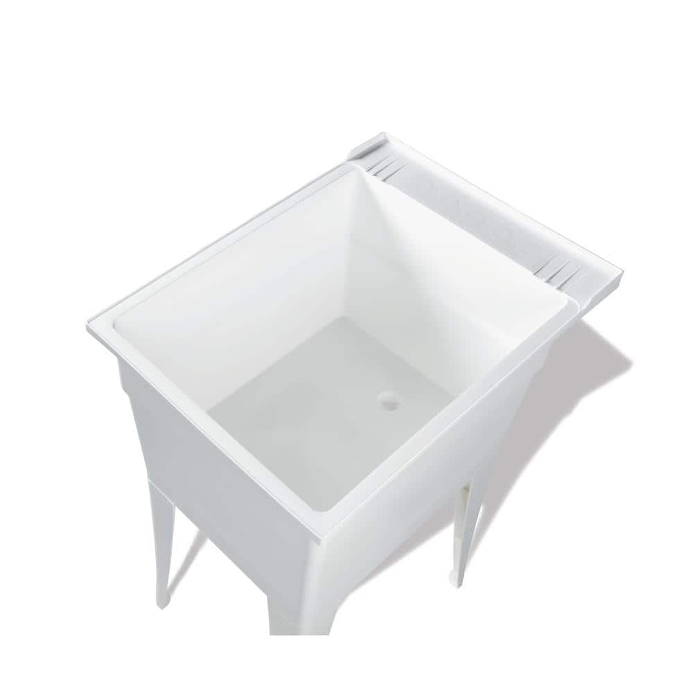 RUGGED TUB 18 x 24 inch White Freestanding Utility Laundry Sink (Pack of 2)