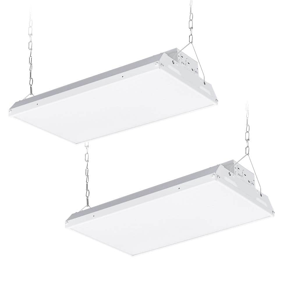 RUN BISON 1.4 ft. 115-Watt 17,000-Lumens Integrated LED Dimmable White Linear High Bay Light 120-277-Volt 4000K/5000K (2-Pack)