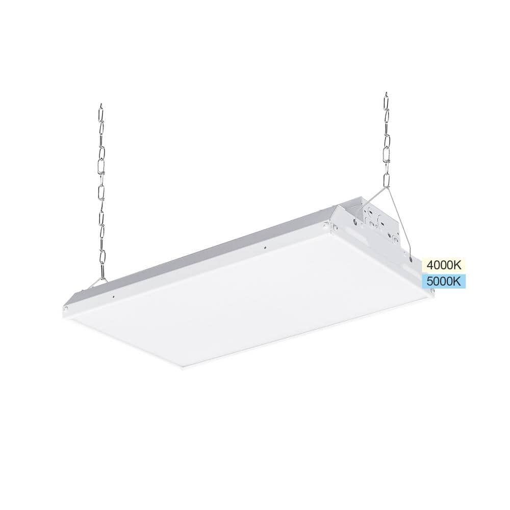 RUN BISON 1.4 ft. 200-Watt Equivalent 17,000 Lumens Integrated LED Dimmable White Linear High Bay Light 120-277 Volt 4000K/5000K