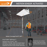 RUN BISON 2 ft. 600-Watt Equivalent Integrated LED High Bay Light with Motion Sensor120-Volt-277-Volt 20,925 Lumens 5000K(2-Pack)