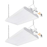 RUN BISON 2 ft. 600-Watt Equivalent Integrated LED High Bay Light with Motion Sensor120-Volt-277-Volt 20,925 Lumens 5000K(2-Pack)