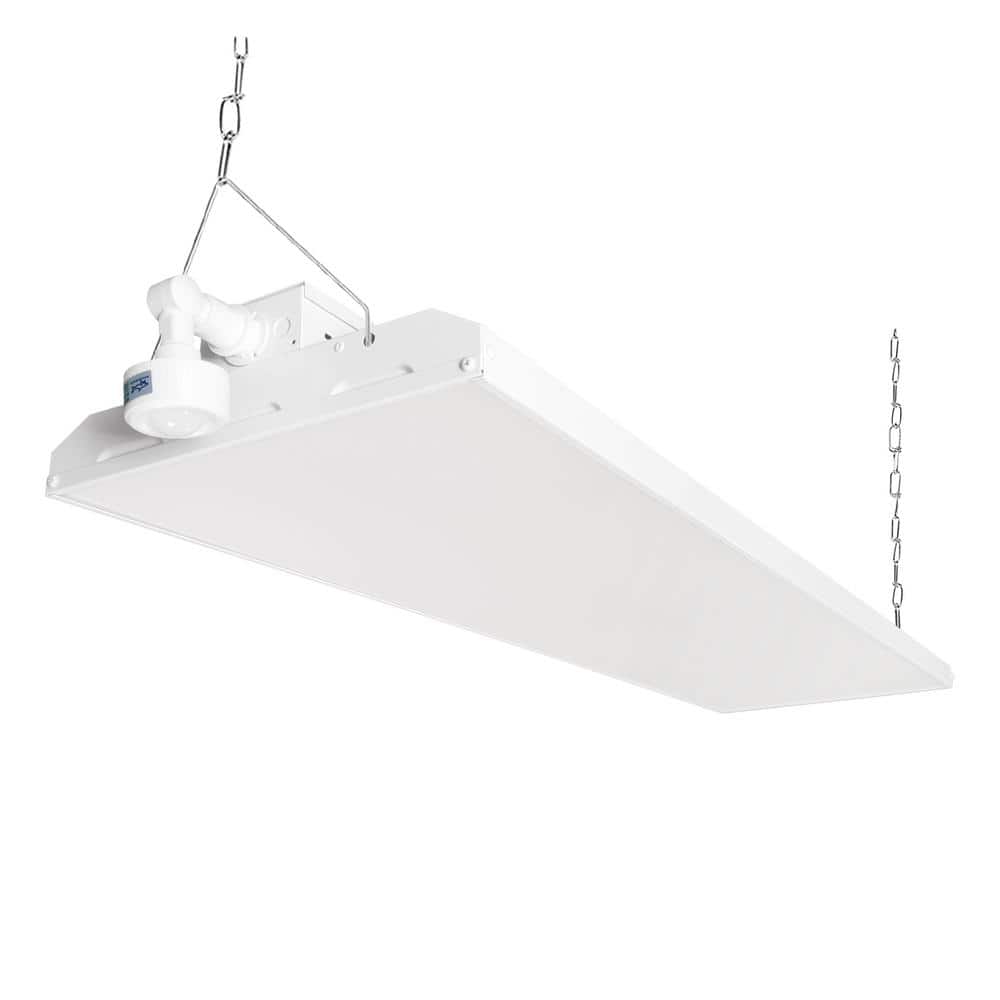 RUN BISON 1000-Watt Equivalent Integrated LED Dimmable Linear High Bay Light 40500 Lumens 5000K Daylight with Motion Sensor