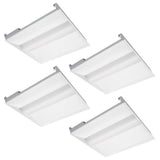 RUN BISON 2 ft. x 2 ft. 100W Equivalent White Dimmable 3500K-4000K-5000K Integrated LED Troffer Light, up to 5000 Lumens (4-Pack)