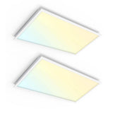 RUN BISON 2-PACK 4 ft. x 2 ft. Dimmable White CCT And Wattage Selectable Integrated LED Back-Lit Panel Light,3300-4400-5500Lumens