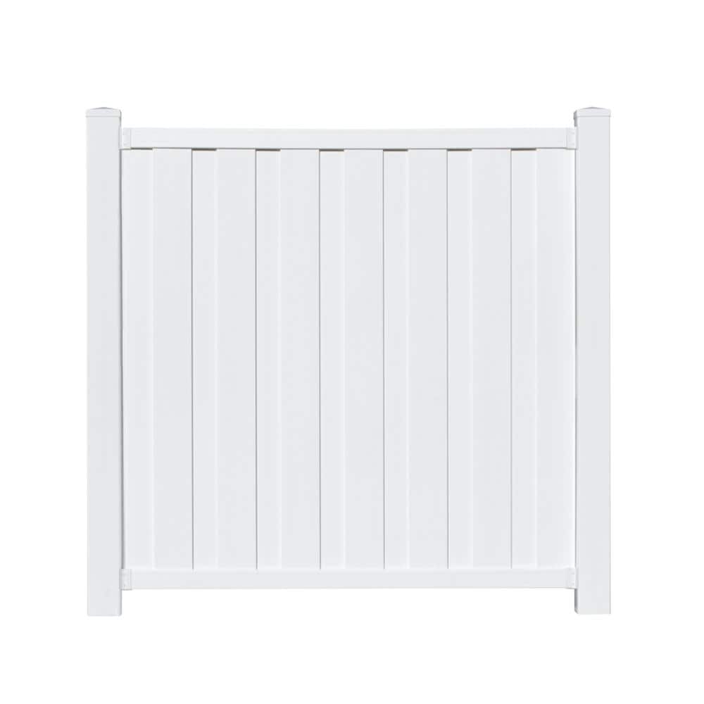 Veranda Bridgeport 6 ft. H x 6 ft. W White Vinyl Privacy Fence Panel