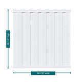 Veranda Bridgeport 6 ft. H x 6 ft. W White Vinyl Privacy Fence Panel