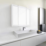Design House Concord 30 in. W x 30 in. H Rectangular White Semi-Gloss Wood Surface Mount Medicine Cabinet with Mirror