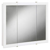 Design House Concord 30 in. W x 30 in. H Rectangular White Semi-Gloss Wood Surface Mount Medicine Cabinet with Mirror