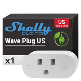 Shelly Qubino Wave Plug US, Z-Wave 800 Series Smart Plug with Energy Monitoring 15 A, Home Automation, Z-Wave Gateway