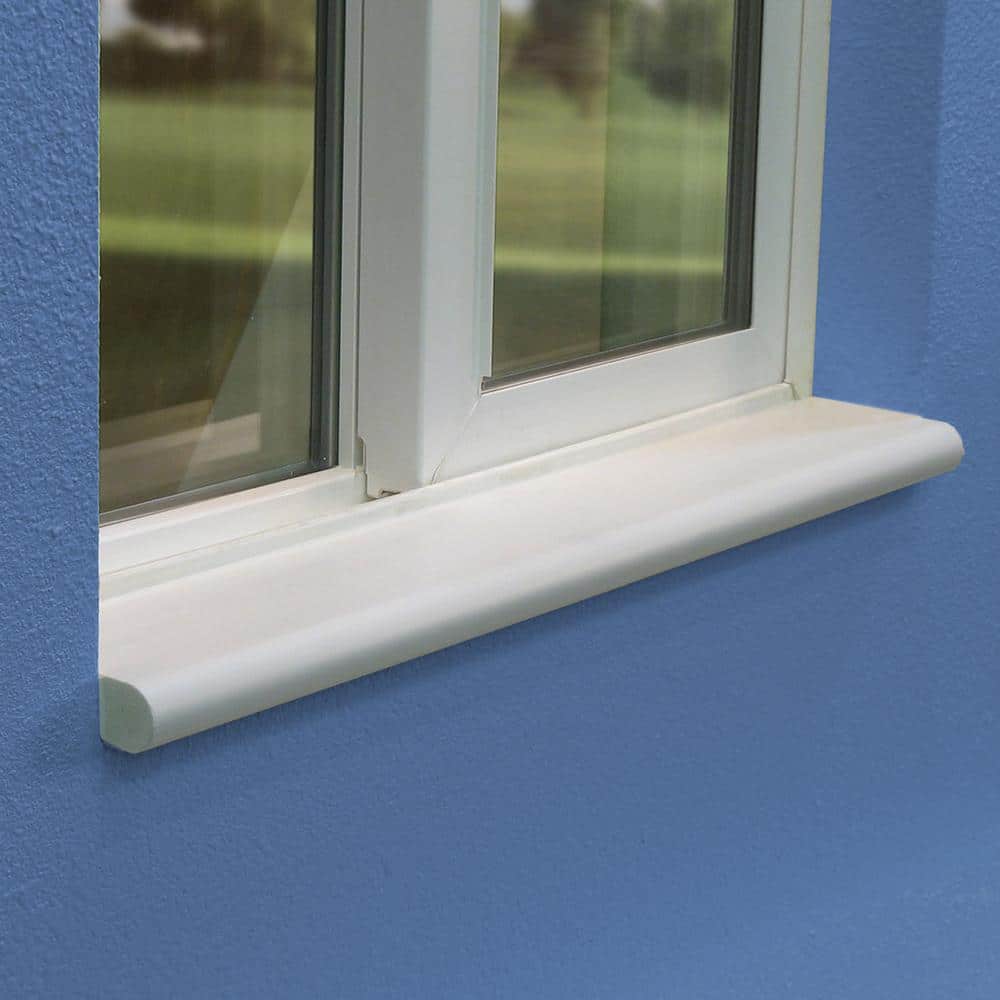 Sill-Rite Standard Streamline 5 in. x 36 in. x 1 in. White Vinyl Window Sill