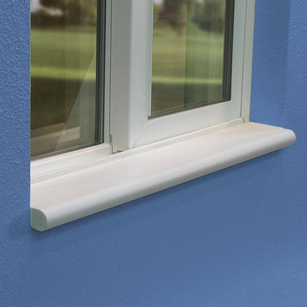 Sill-Rite Standard Streamline 5 in. x 72 in. x 1 in. White Vinyl Window Sill