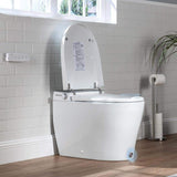 Casta Diva Elongated Electric Smart Bidet Toilet 1.06GPF with Heated Seat and Foot Sensor