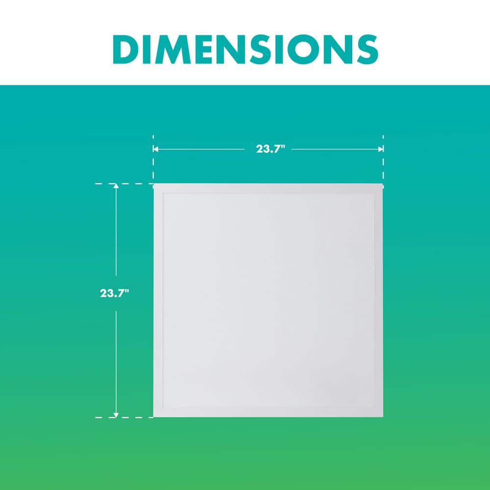 Simply Conserve 2 ft. x 2 ft. 3125/3750/5000 Lumens Integrated LED Panel Light 3500K/4000K/5000K Field Selectable Lumens and Color Temp