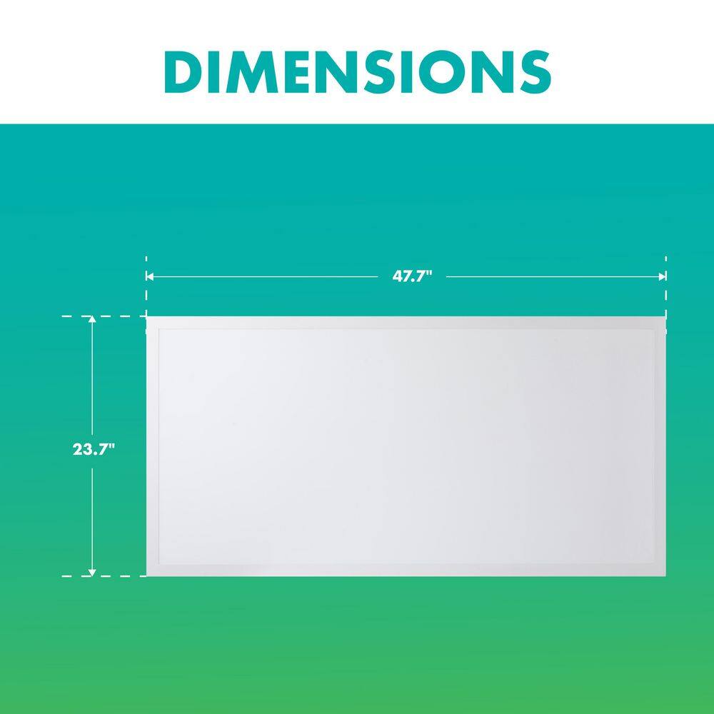 Simply Conserve 2 ft. x 4 ft. 5000/5625/6250 Lumens Integrated LED Panel Light 3500K/4000K/5000K Field Selectable Lumens and Color Temp