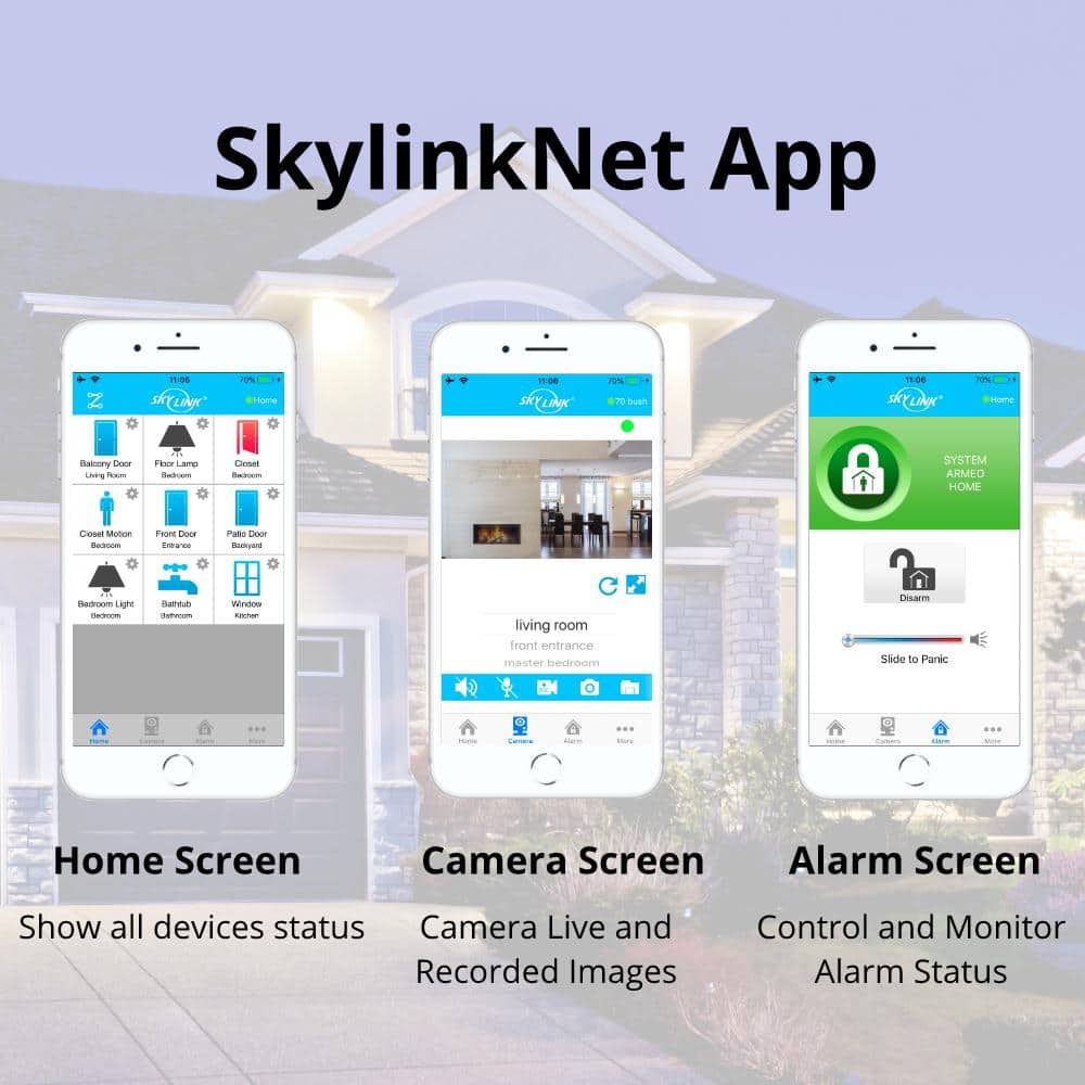 SkyLink Wireless Alarm, Security System Kit - Echo Alexa compatible